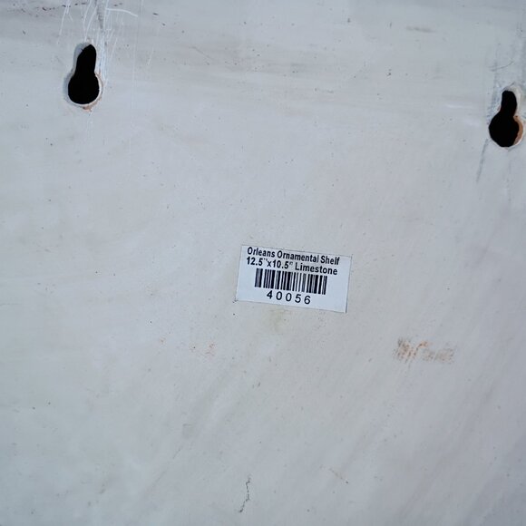 Orleans Ornamental Shelf Wall Sconce with Antique Finish Feather Detail Vtg Pair - Picture 10 of 14